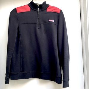 Vineyard Vines size M woman’s Shep Shirt, Greta condition, black/red